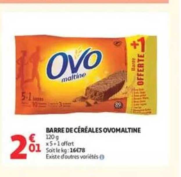 BARRE DE CÉRÉALES OVOMALTINE
