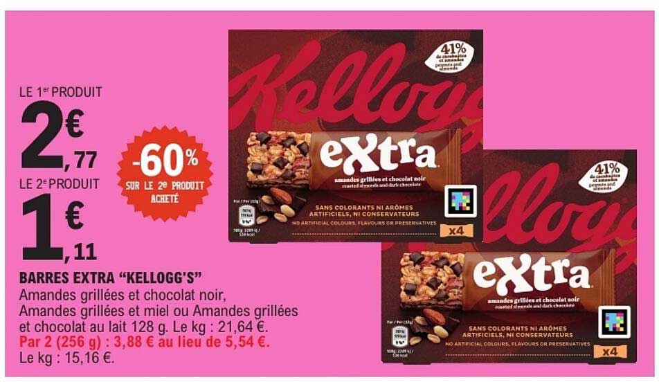 BARRES EXTRA “KELLOGG'S”