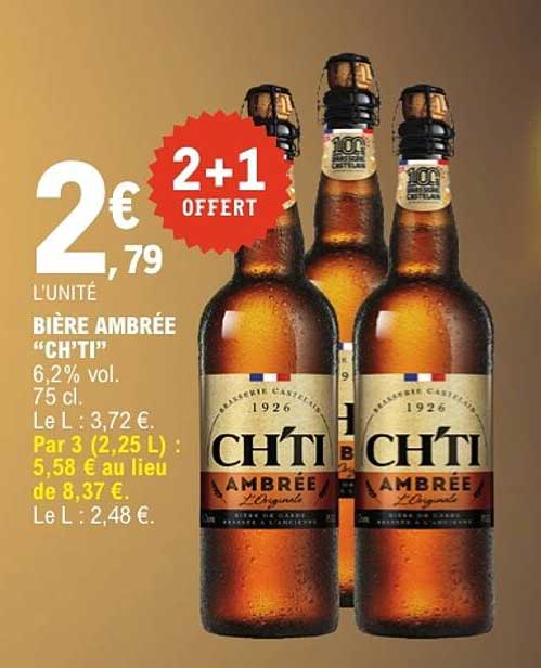 BIÈRE AMBRÉE “CH'TI”