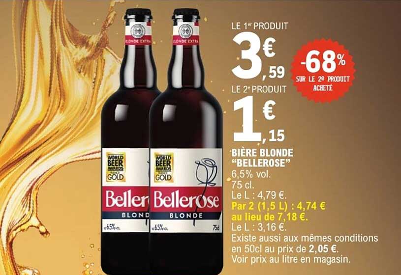 BIÈRE BLONDE “BELLEROSE”