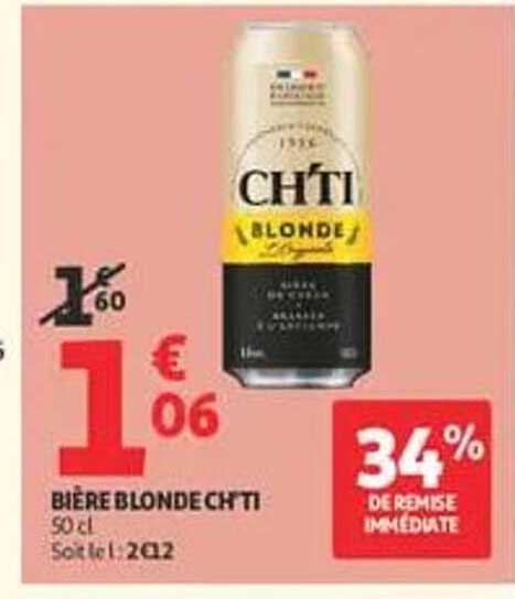 BIÈRE BLONDE CHTI 50 cl