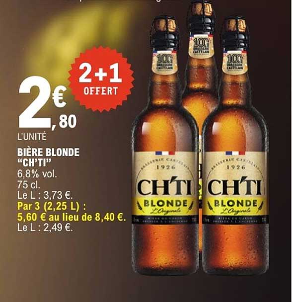 BIÈRE BLONDE “CH'TI”
