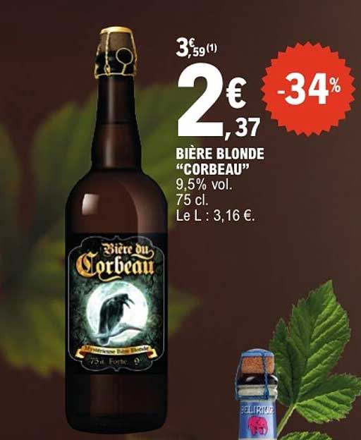 BIÈRE BLONDE “CORBEAU”