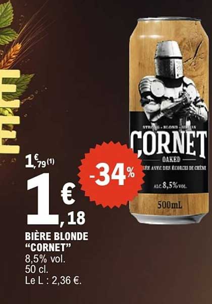 BIÈRE BLONDE “CORNET”