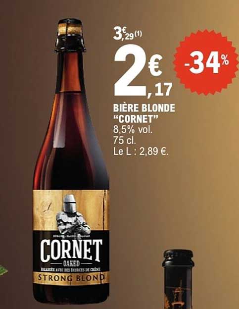 BIÈRE BLONDE “CORNET”