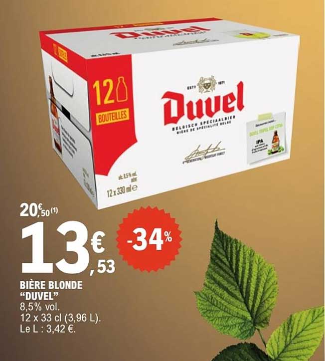 BIÈRE BLONDE “DUVEL”