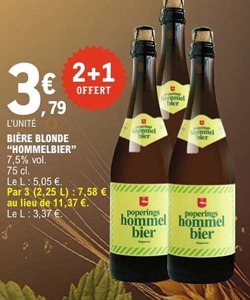 BIÈRE BLONDE “HOMMELBIER”
