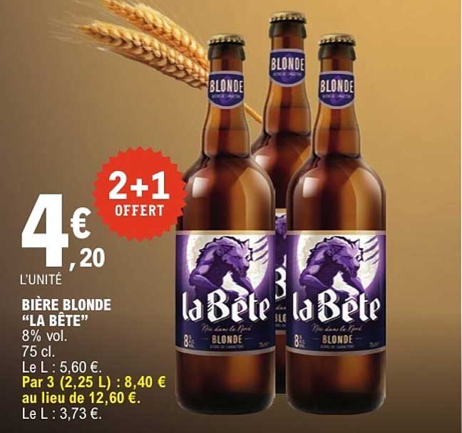 BIÈRE BLONDE “LA BÊTE”