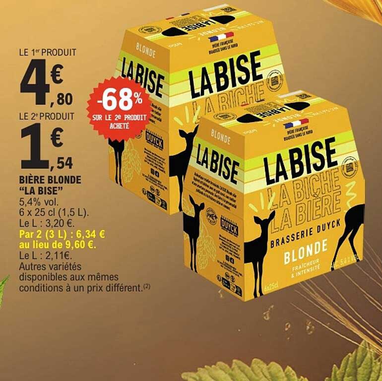 Bière blonde “LA BISE”