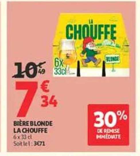 BIERE BLONDE LA CHOUFFE 6x 33 cl
