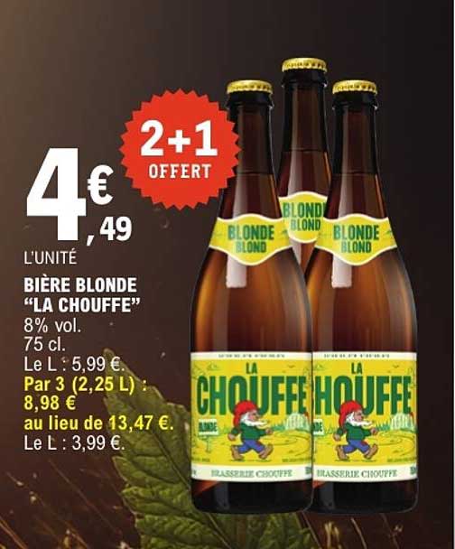 BIÈRE BLONDE “LA CHOUFFE”