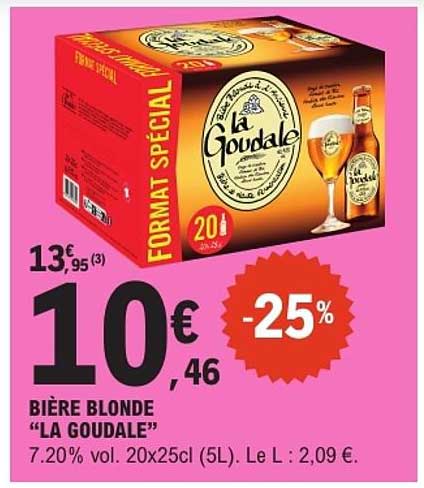 BIÈRE BLONDE “LA GOUDALE”