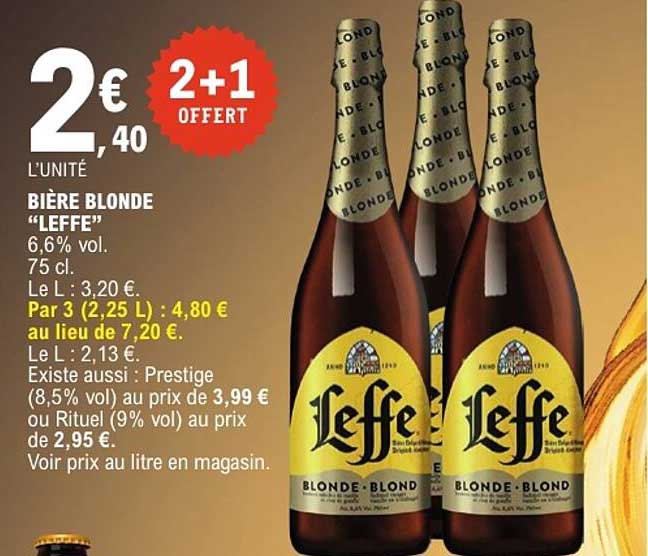 BIERE BLONDE “LEFFE”