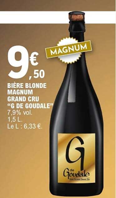 BIÈRE BLONDE MAGNUM GRAND CRU “G DE GOUDALE”