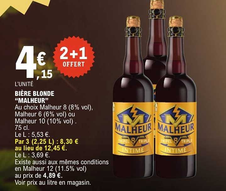 BIÈRE BLONDE “MALHEUR”