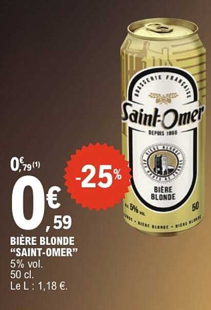 BIÈRE BLONDE “SAINT-OMER”