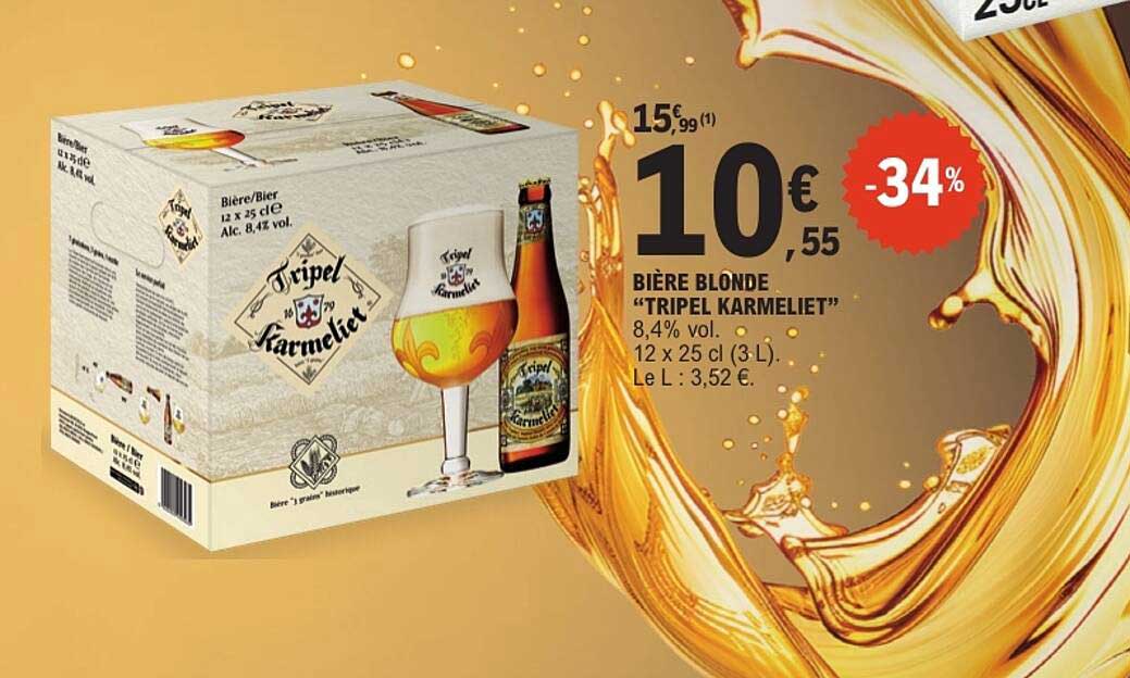 BIÈRE BLONDE "TRIPEL KARMELIET"