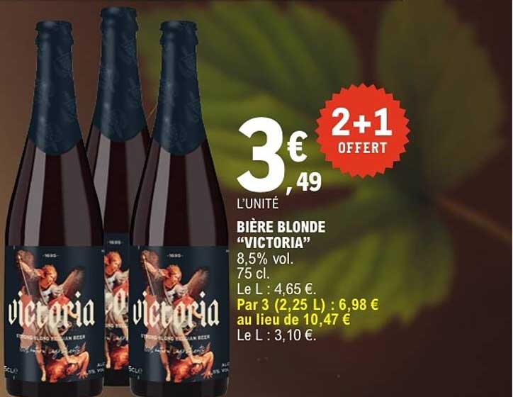 BIÈRE BLONDE “VICTORIA”