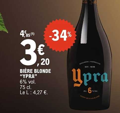 BIÈRE BLONDE “YPRA”