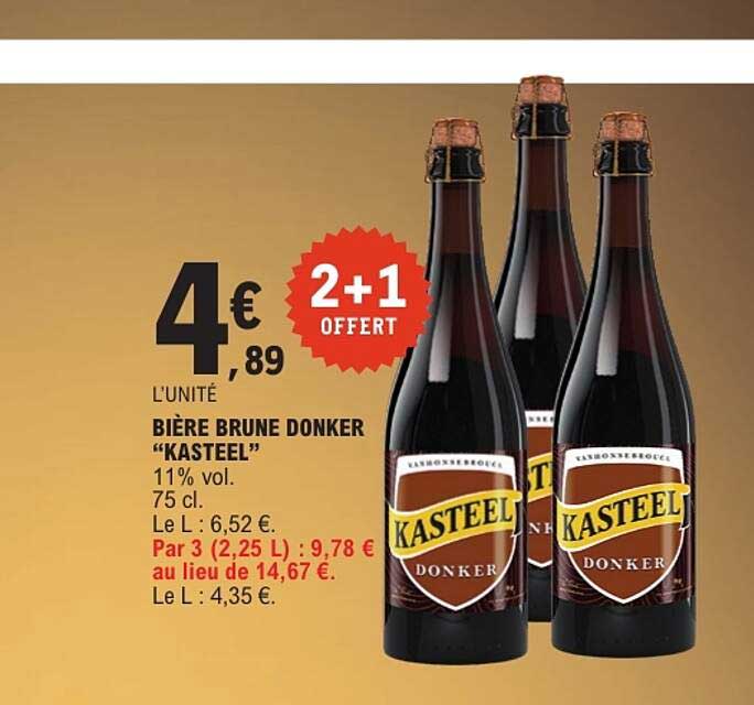BIÈRE BRUNE DONKER “KASTEEL”