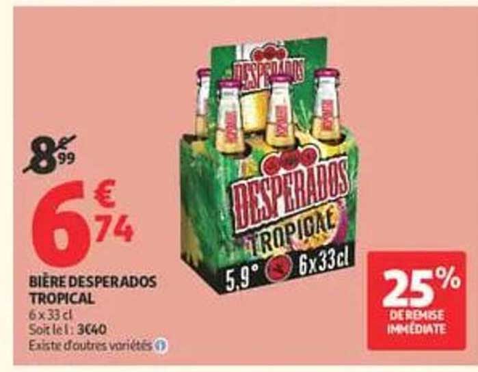 BIERE DESPERADOS TROPICAL