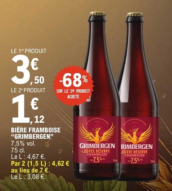 BIÈRE FRAMBOISE “GRIMBERGEN”