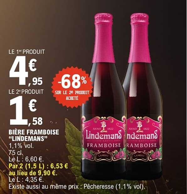 BIÈRE FRAMBOISE “LINDEMANS”