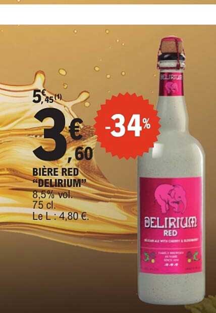 BIÈRE RED “DELIRIUM”