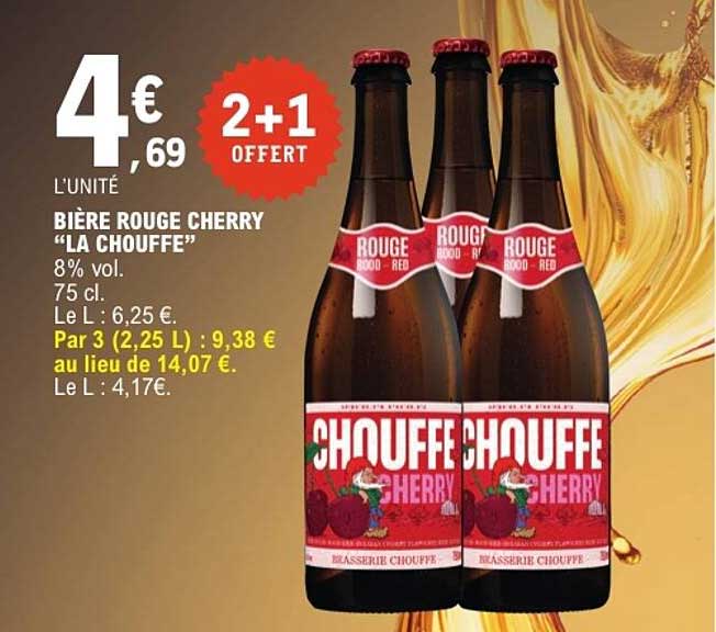 BIERE ROUGE CHERRY “LA CHOUFFE”