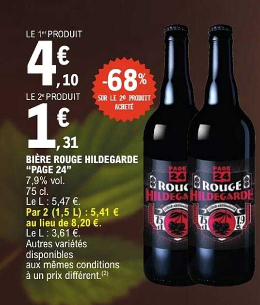 BIÈRE ROUGE HILDEGARDE “PAGE 24”