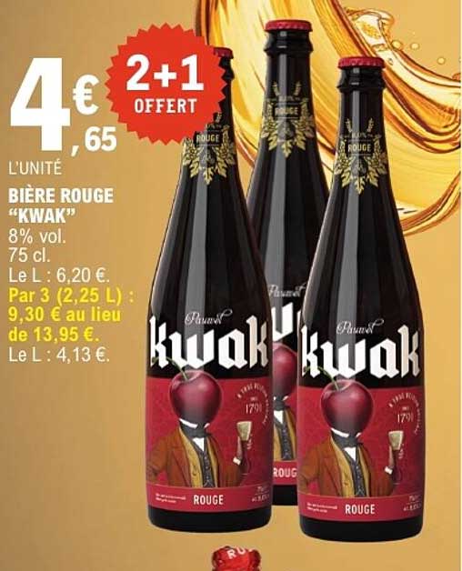 BIÈRE ROUGE “KWAK”
