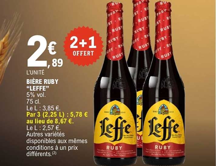 BIERE RUBY “LEFFE”
