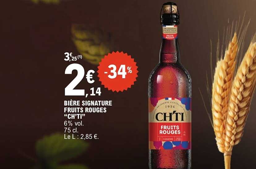 BIÈRE SIGNATURE FRUITS ROUGES “CH’TI”