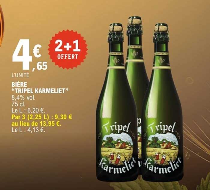 Bière "TRIPEL KARMELIET"