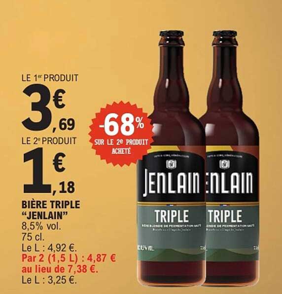 BIERE TRIPLE “JENLAIN”