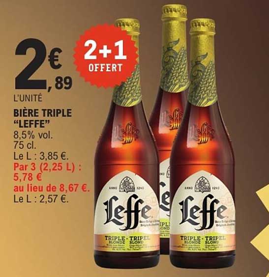 BIÈRE TRIPLE “LEFFE”