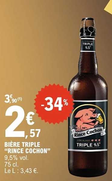 BIÈRE TRIPLE “RINCE COCHON”
