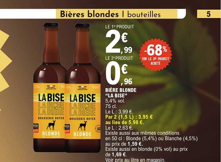 Bières blondes | bouteilles