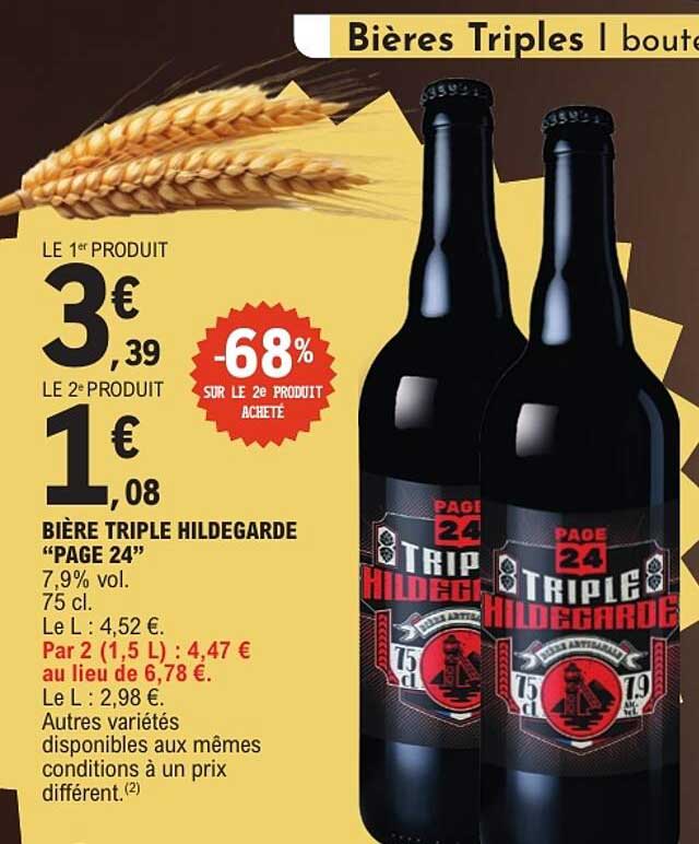 BIÈRES TRIPLES | bouteille