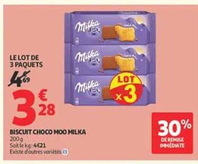 BISCUIT CHOCO MOO MILKA