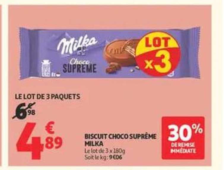 BISCUIT CHOCO SUPREME MILKA