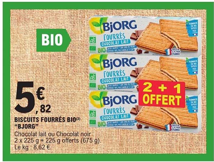 BISCUITS FOURRÉS BIO«BJORG»