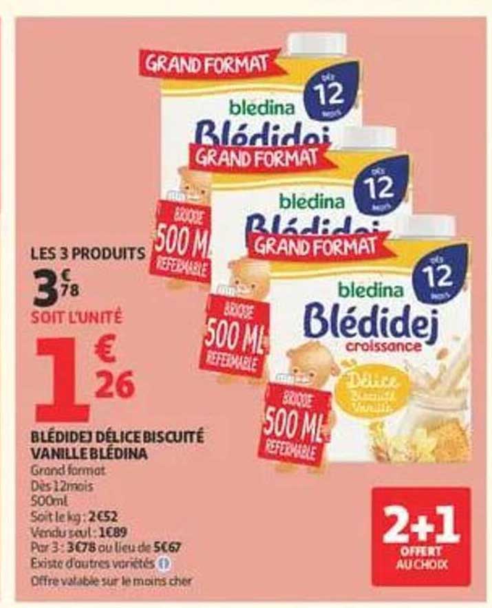 BLÉDIDEJ DÉLICE BISCUIT VANILLE BLÉDINA