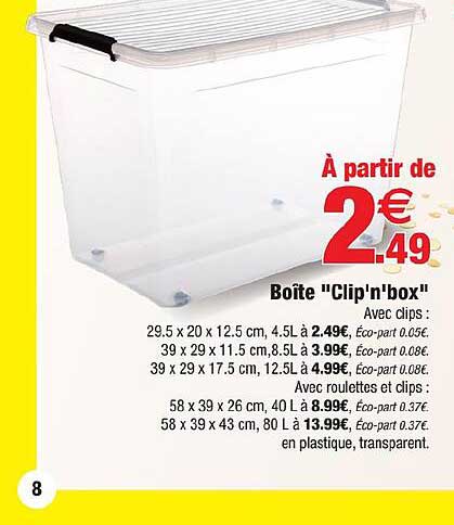 Boîte "Clip'n'box"