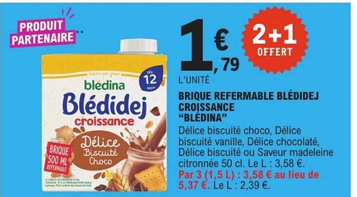 BRIQUE REFERMABLE BLÉDIDEJ CROISSANCE “BLÉDINA”