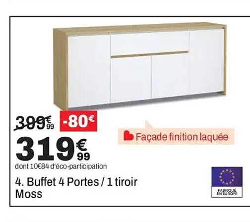 Buffet 4 Portes / 1 tiroir Moss