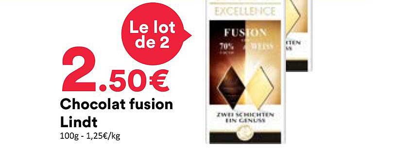 Chocolat fusion Lindt