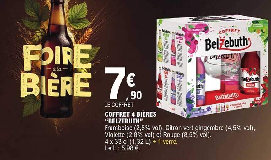 COFFRET 4 BIÈRES “BELZEBUTH”