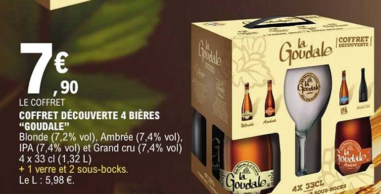 COFFRET DÉCOUVERTE 4 BIÈRES “GOUDALE”