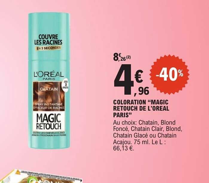 COLORATION “MAGIC RETOUCH DE L’OREAL PARIS”